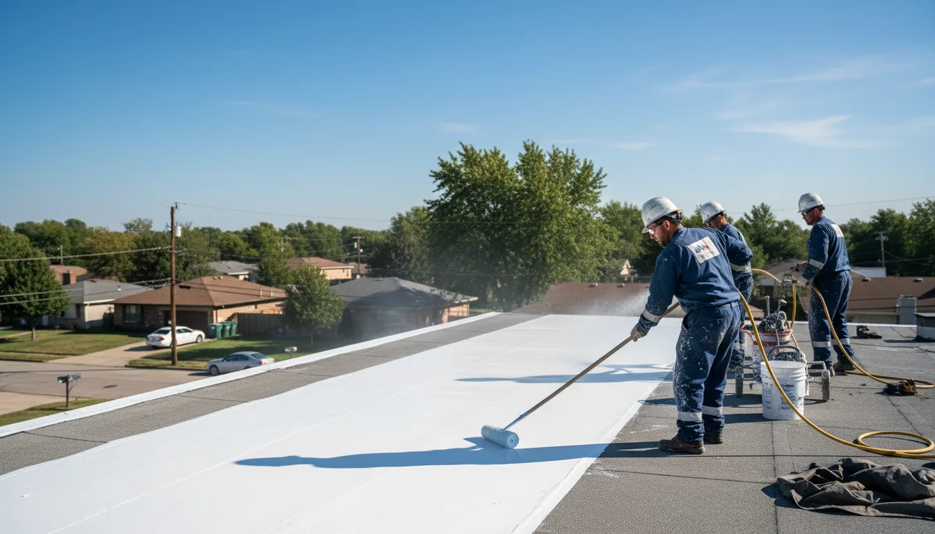 Commercial roof coating in Dillwyn, VA near me